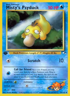 Misty's Psyduck #54, 1st Edition