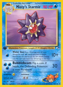 Misty's Starmie #56, 1st Edition
