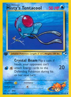 Misty's Tentacool #57, 1st Edition