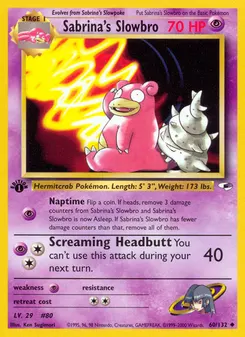 Sabrina's Slowbro #60, 1st Edition