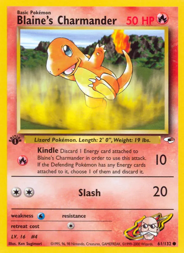 Blaine's Charmander #61, Gym Heroes