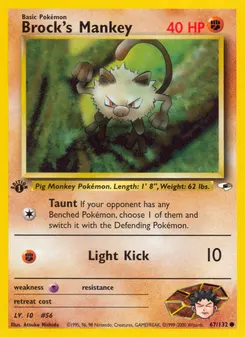 Brock's Mankey #67, 1st Edition