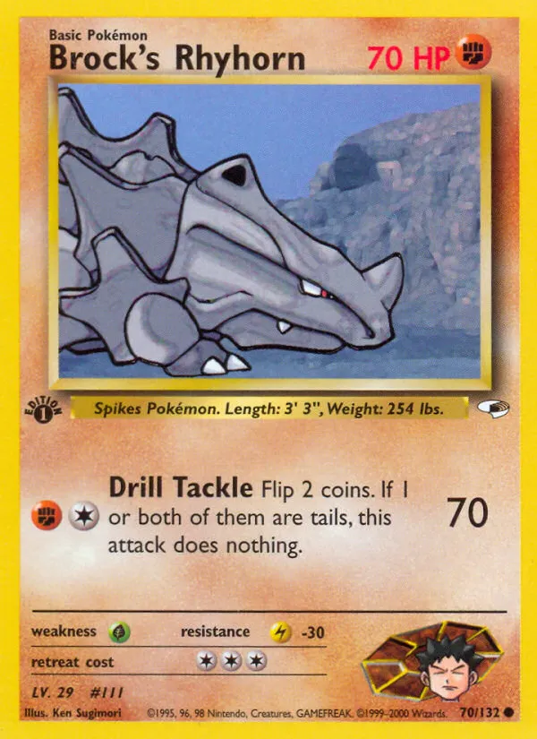 Brock's Rhyhorn #70, Gym Heroes