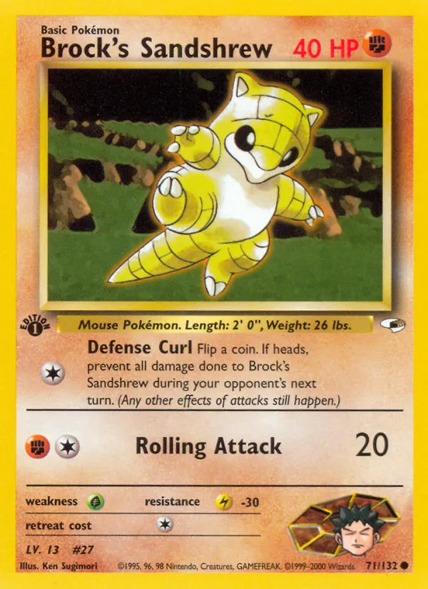 Brock's Sandshrew #71, Gym Heroes