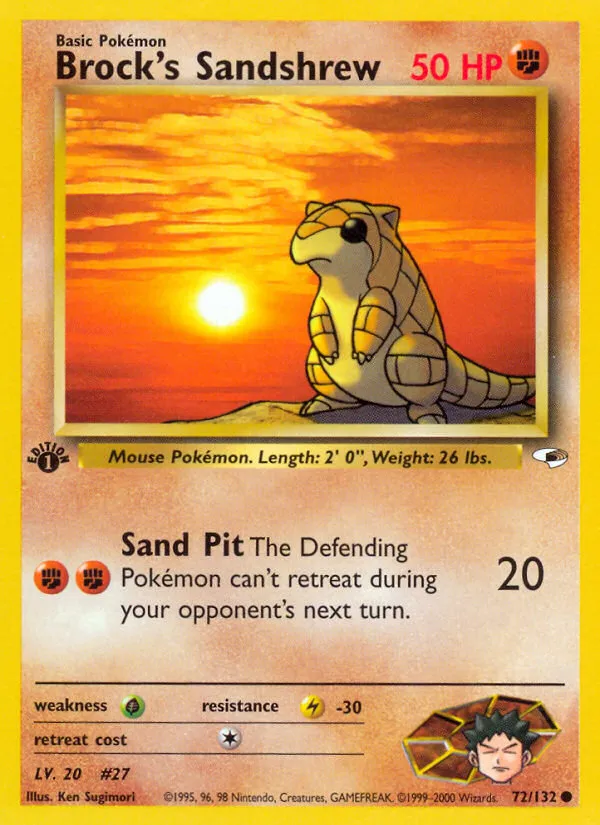 Brock's Sandshrew #72, Gym Heroes