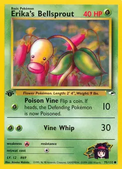 Erika's Bellsprout #75, 1st Edition