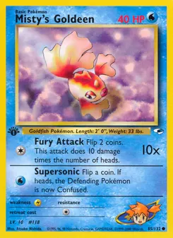 Misty's Goldeen #85, 1st Edition