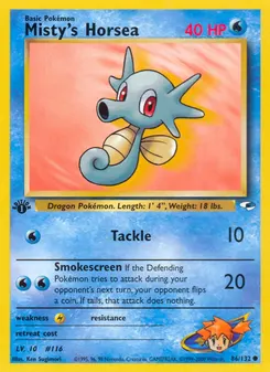 Misty's Horsea #86, 1st Edition