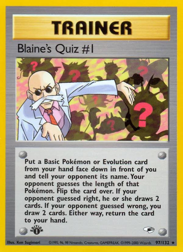 Blaine's Quiz #1 #97, Gym Heroes