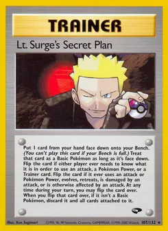 Lt. Surge's Secret Plan #107, 1st Edition