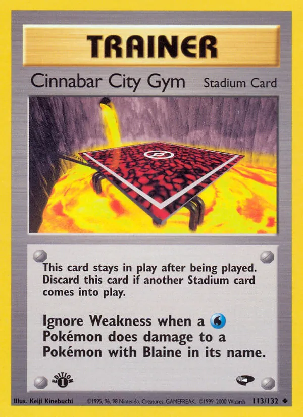 Cinnabar City Gym #113, Gym Challenge