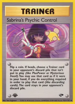 Sabrina's Psychic Control #121, 1st Edition