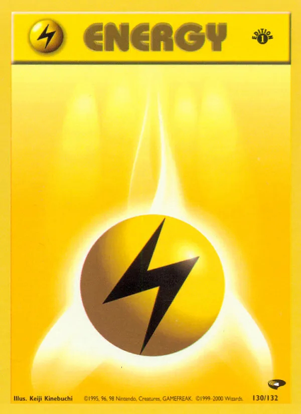 Lightning Energy #130, Gym Challenge 1st Edition