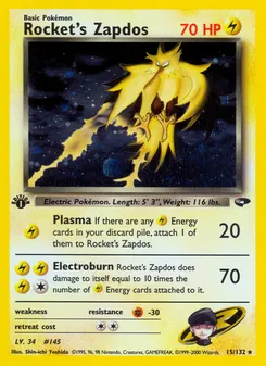 Rocket's Zapdos #15, Holo