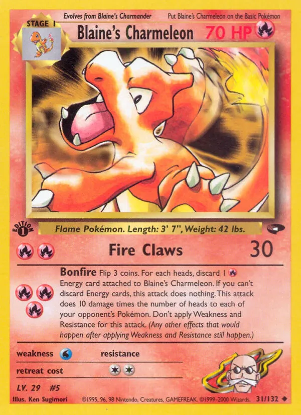 Blaine's Charmeleon #31, Gym Challenge