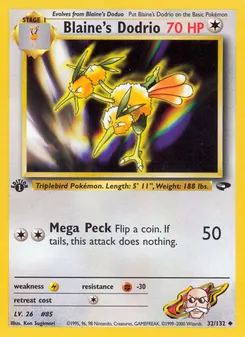 Blaine's Dodrio #32, 1st Edition