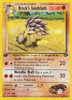 Brock's Sandslash #36, 1st Edition
