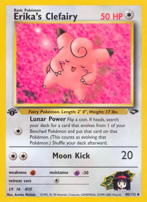 Erika's Clefairy #40, Gym Challenge