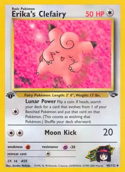 Erika's Clefairy #40, 1st Edition