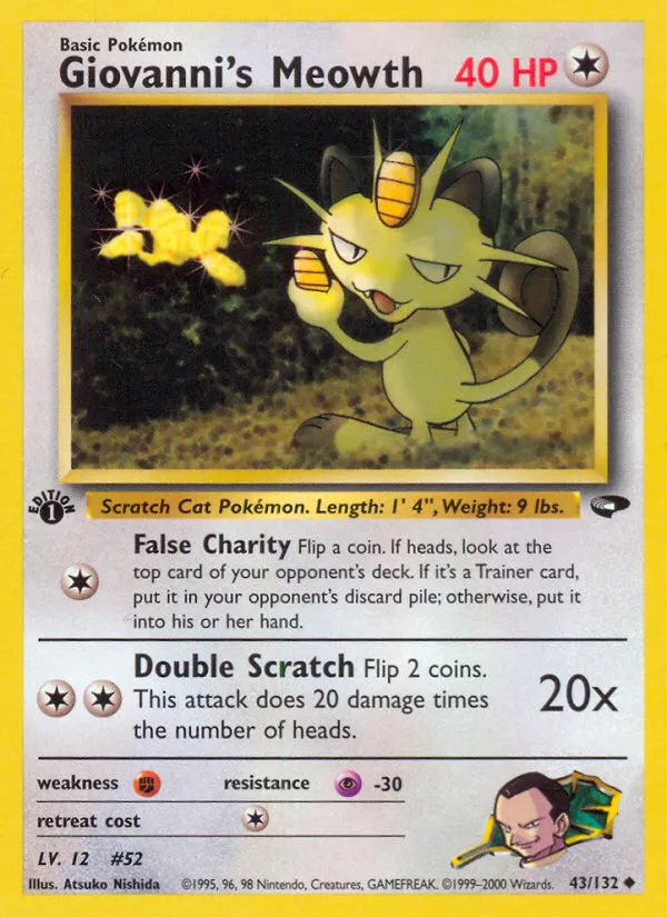 Giovanni's Meowth #43, Gym Challenge