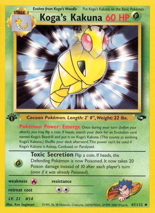 Koga's Kakuna #47, Gym Challenge