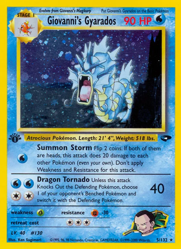 Giovanni's Gyarados #5, Gym Challenge Holo