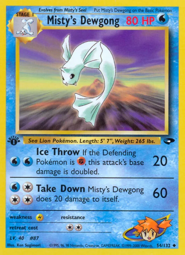 Misty's Dewgong #54, Gym Challenge
