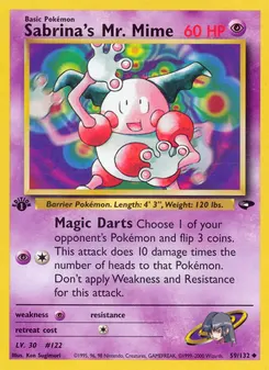 Sabrina's Mr. Mime #59, 1st Edition