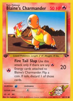 Blaine's Charmander #60, 1st Edition