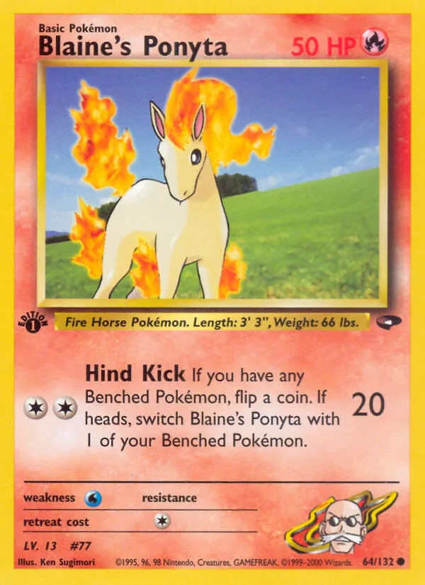 Blaine's Ponyta #64, Gym Challenge