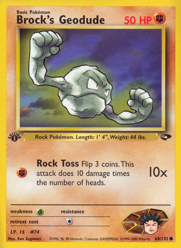 Brock's Geodude #68, Gym Challenge