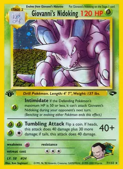 Giovanni's Nidoking #7, Holo