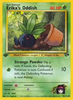 Erika's Oddish #70, 1st Edition