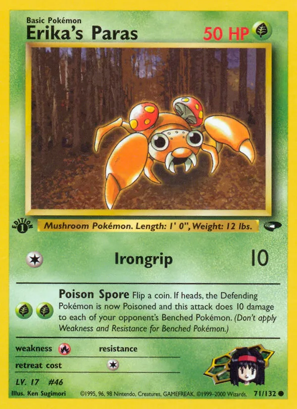 Erika's Paras #71, Gym Challenge 1st Edition
