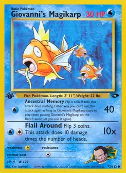 Giovanni's Magikarp #73, 1st Edition