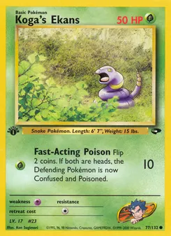Koga's Ekans #77, 1st Edition