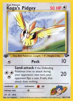 Koga's Pidgey #80, 1st Edition