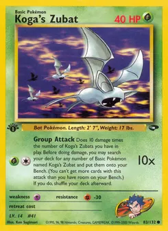 Koga's Zubat #83, 1st Edition