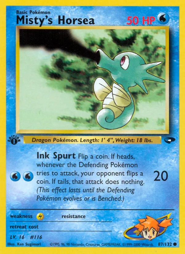 Misty's Horsea #87, Gym Challenge