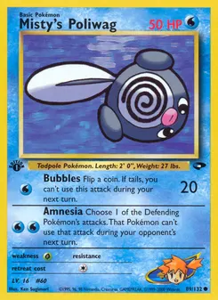 Misty's Poliwag #89, 1st Edition