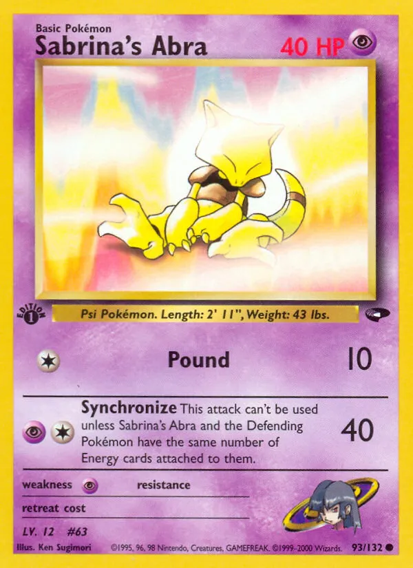 Sabrina's Abra #93, Gym Challenge