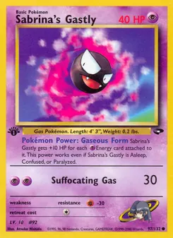 Sabrina's Gastly #97, 1st Edition
