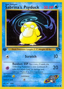 Sabrina's Psyduck #99, 1st Edition