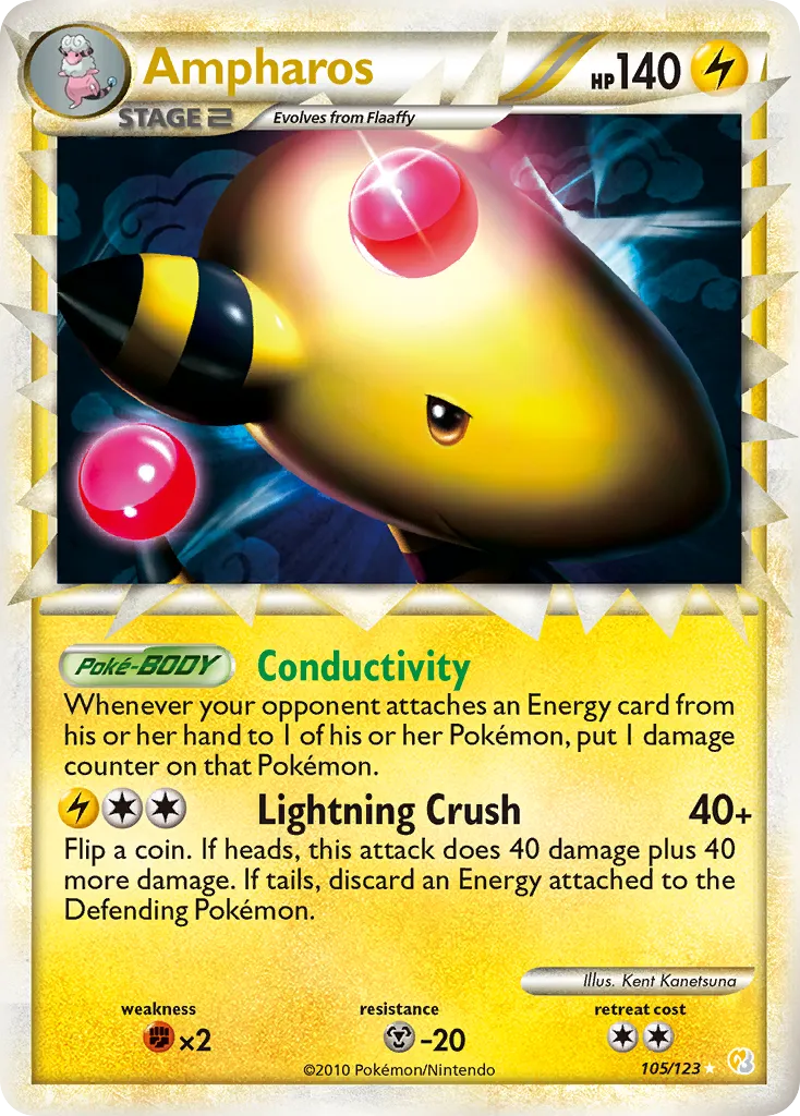 Ampharos #105, HeartGold & SoulSilver