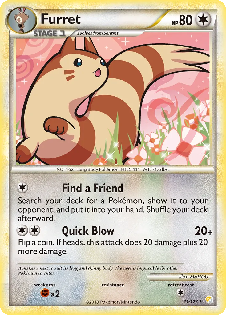 Furret #21, HeartGold & SoulSilver