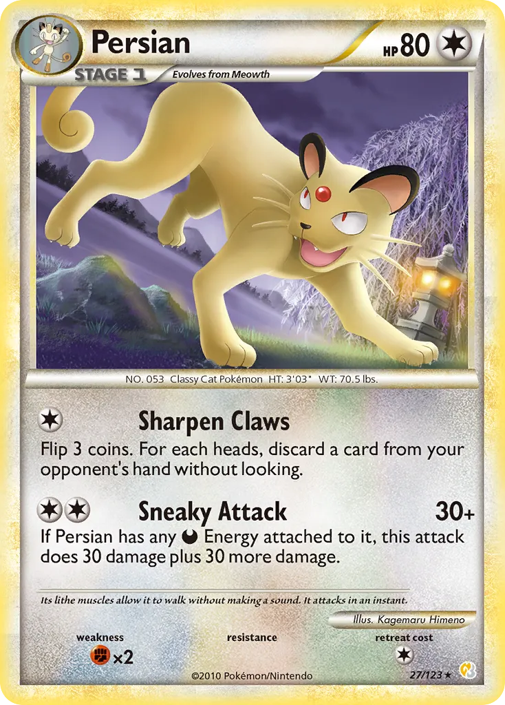 Persian #27, HeartGold & SoulSilver