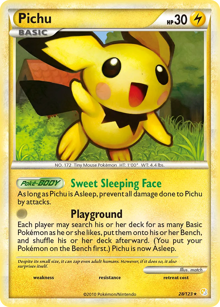 Pichu #28, HeartGold & SoulSilver Prerelease