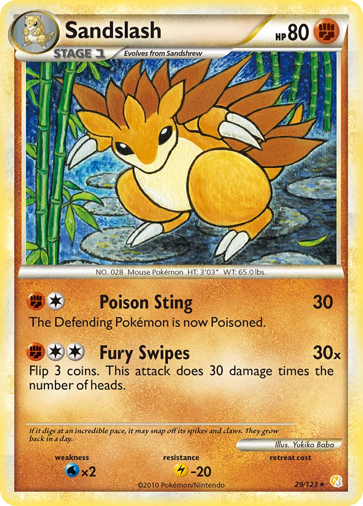 Sandslash #29, HeartGold & SoulSilver
