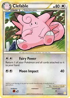 Clefable #3, Reverse Foil