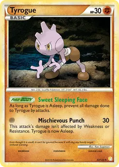 Tyrogue #33, Reverse Foil